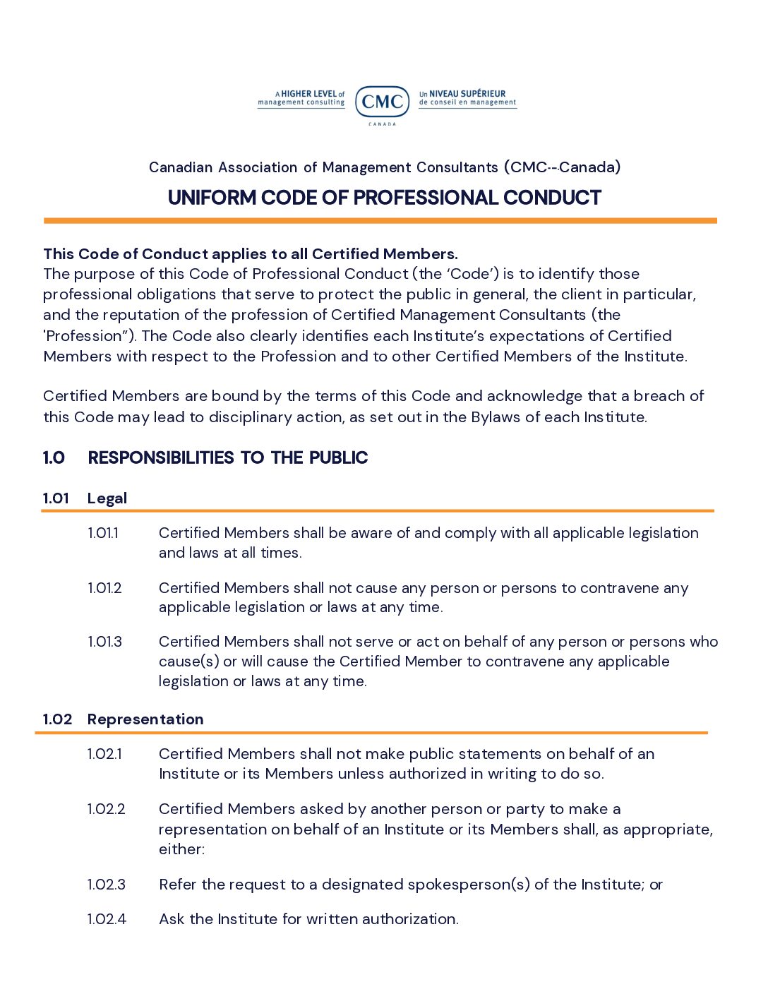 CMC Code of Conduct -updated